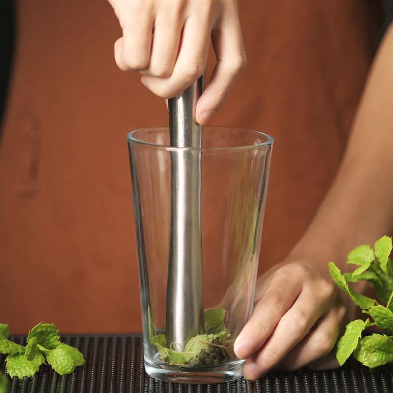 Stainless Steel Muddler with I - Bitters Bottle Set ulasan dan harga