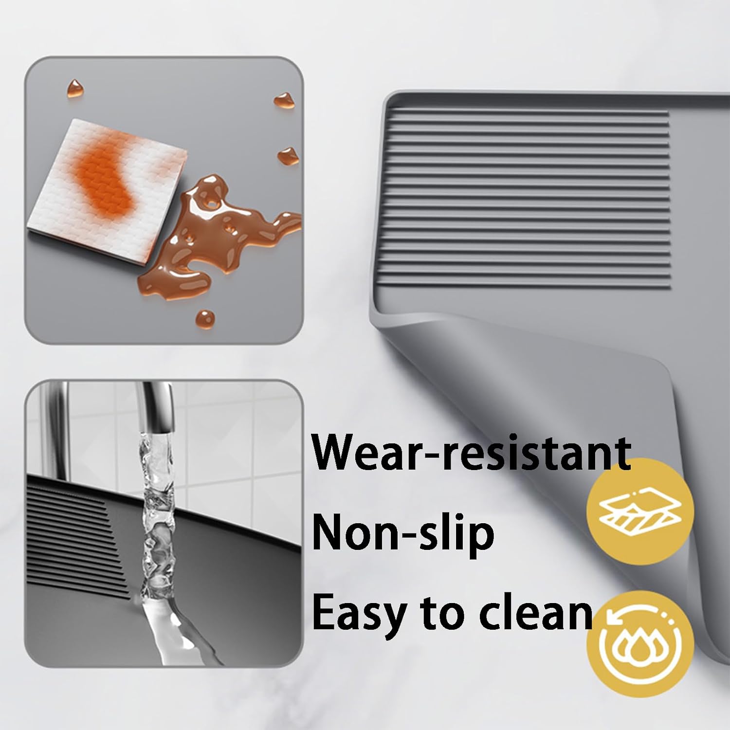 3-In-1 Silicone Coffee Mat Mul - Bar Mat Rubber ulasan dan harga