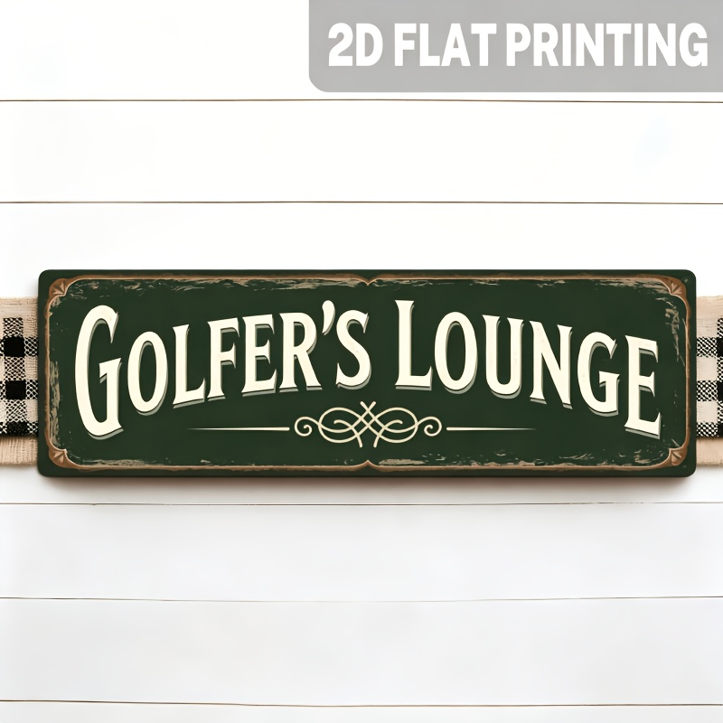 2D Flat, 1pc, Vintage Golfer'S - Home Bar Lounge ulasan dan harga